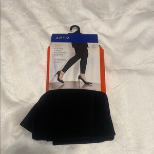 APT.9 Black Fleece Tights